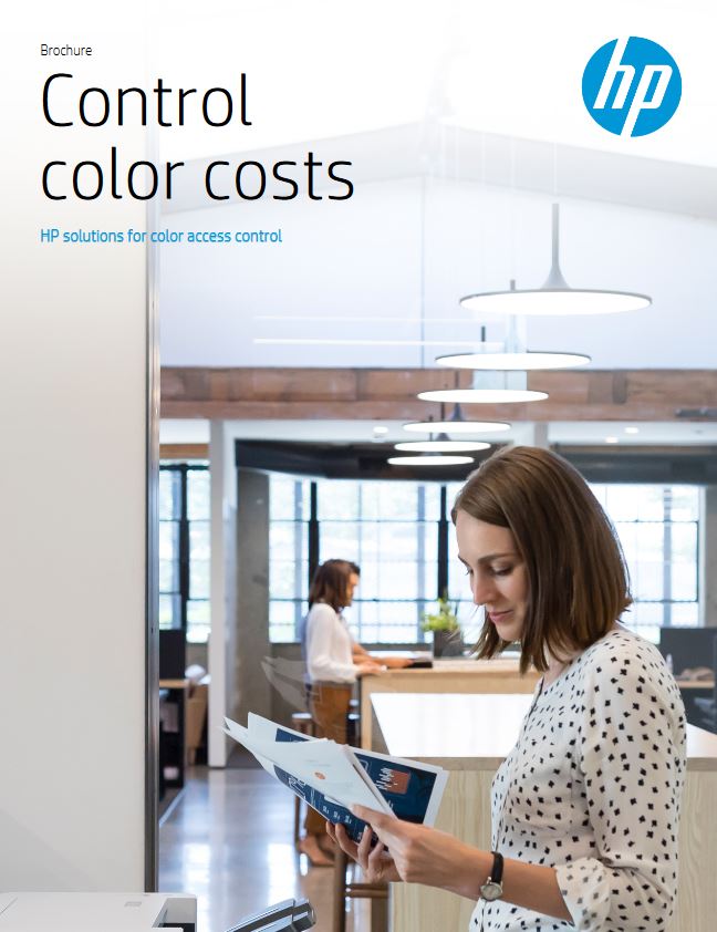 HP, Control Color Costs, Brochure, Hewlett Packard, Southern Duplicating