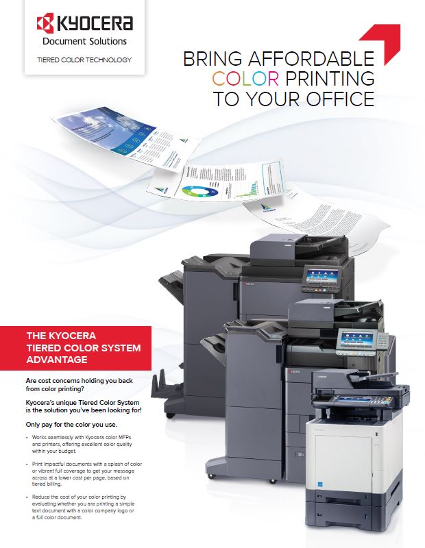 Kyocera, Software, Cost Control And Security, Tiered Color Monitor, Southern Duplicating